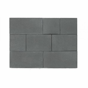 Тротуарная плитка вибропрессованная МОЗАИКА | Серый | 200х100 | BRAER
